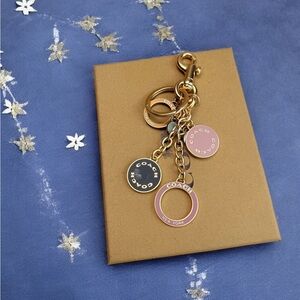 🏷️Coach Gold and Navy Keychain